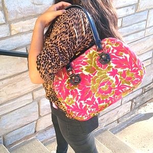 Vintage Carpet Floral Shoulder Purse